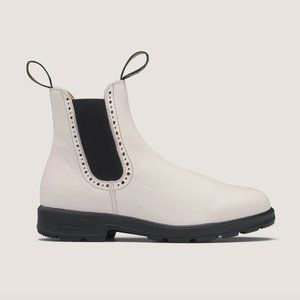 Pearl White Blundstone High Top Boots Womens 9.5